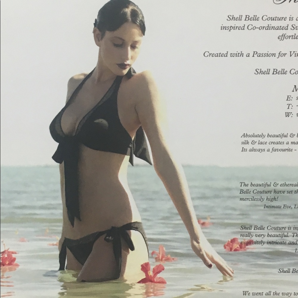 Super Sexy Shell Belle Couture Side Tie Bikini NEW